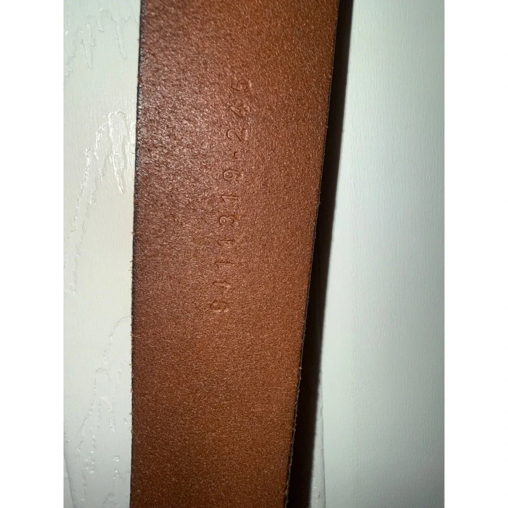 LAUREN Ralph Lauren Leather Belt Featuring A Stirrup-Inspired Design Size 42‎